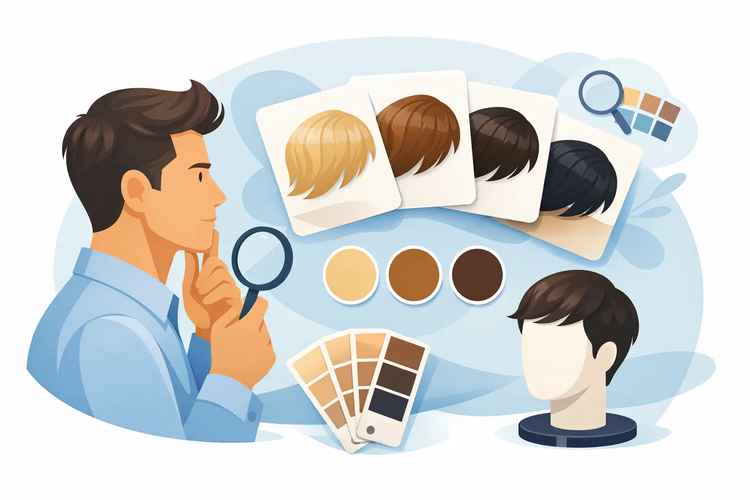 How to Choose the Right Hair System Color