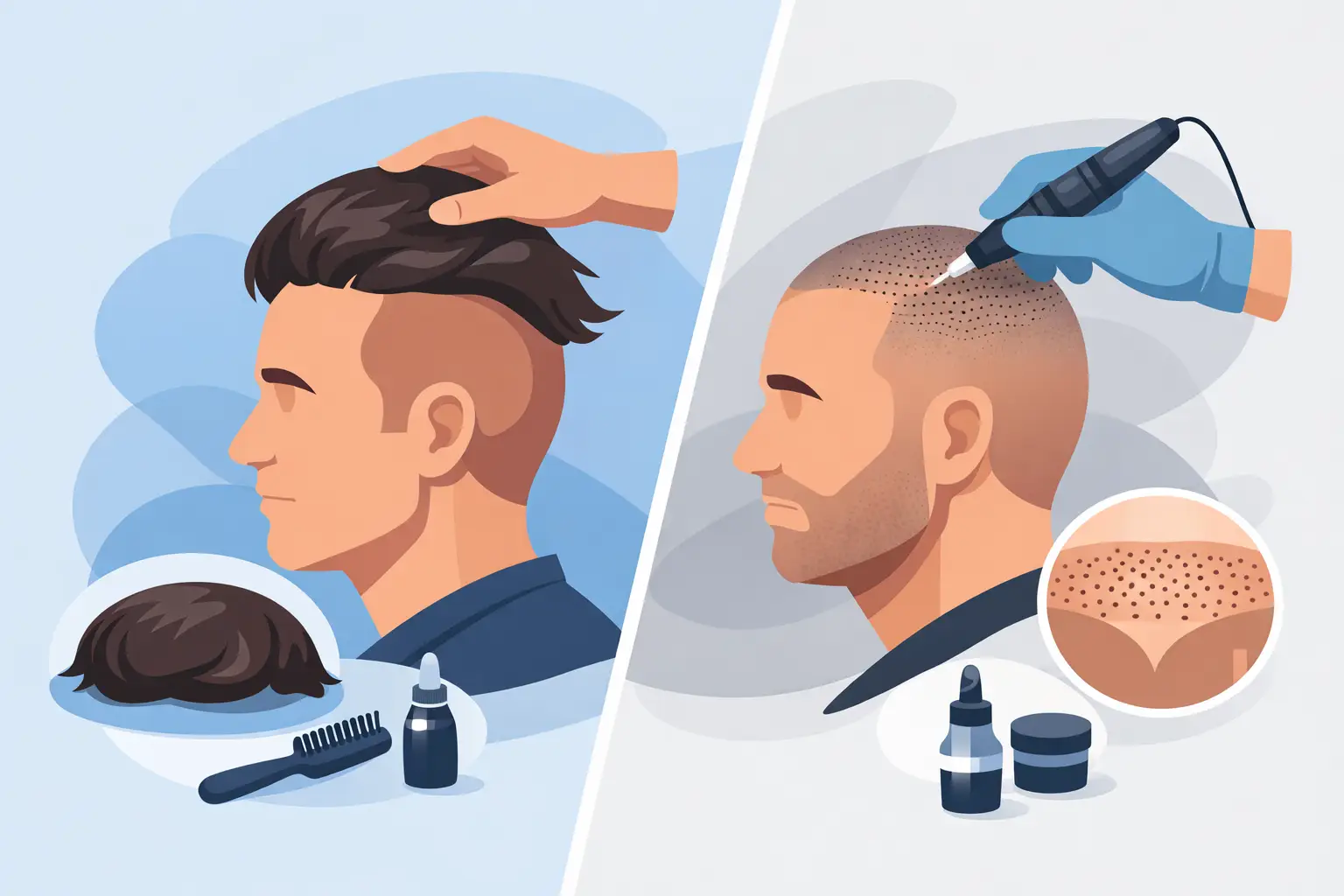 Toupee Versus Scalp Micropigmentation Compared