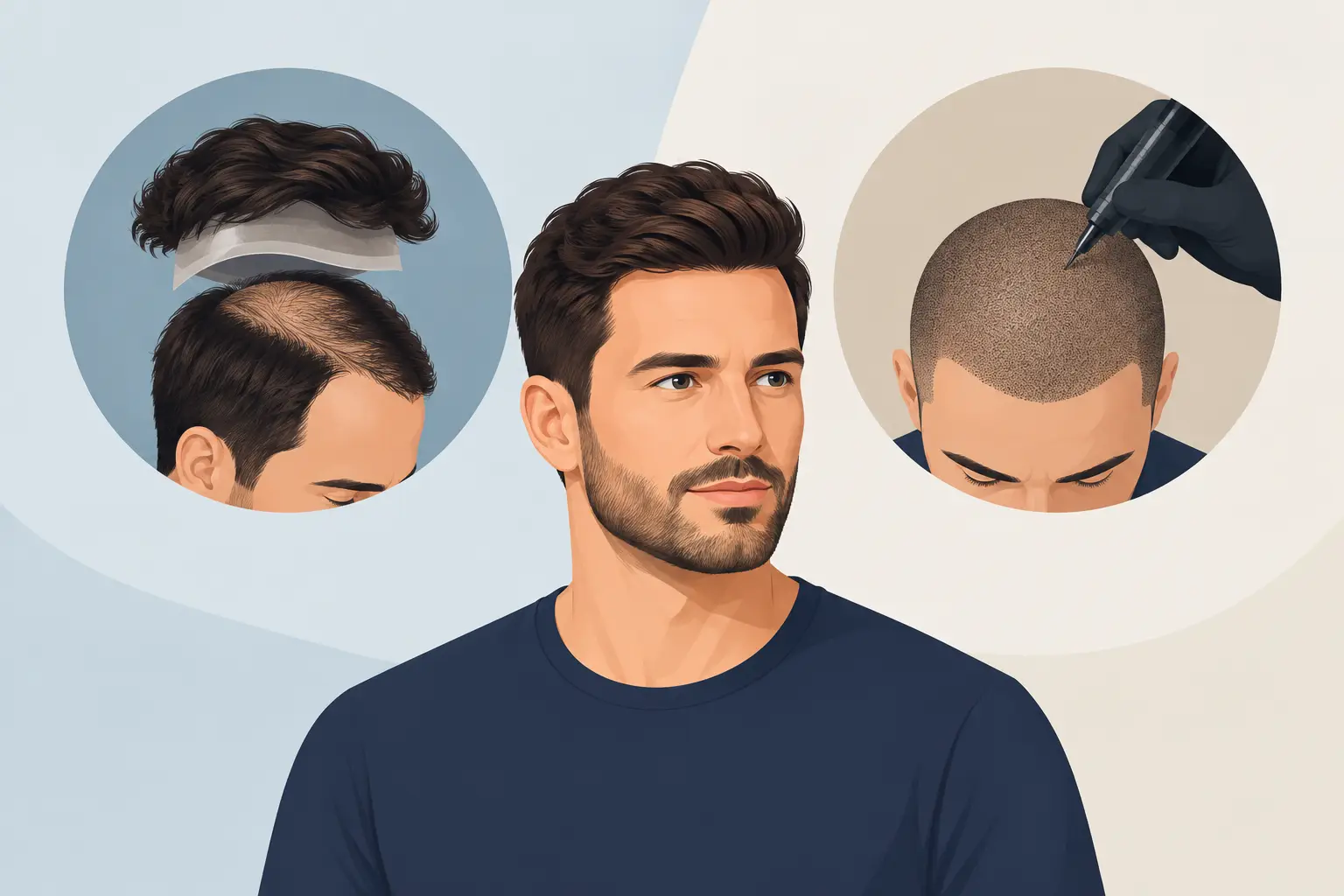 Hair System Versus Micropigmentation for Men